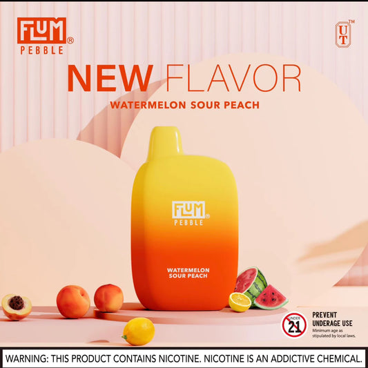 Flum pebble-watermelon sour peach 6000