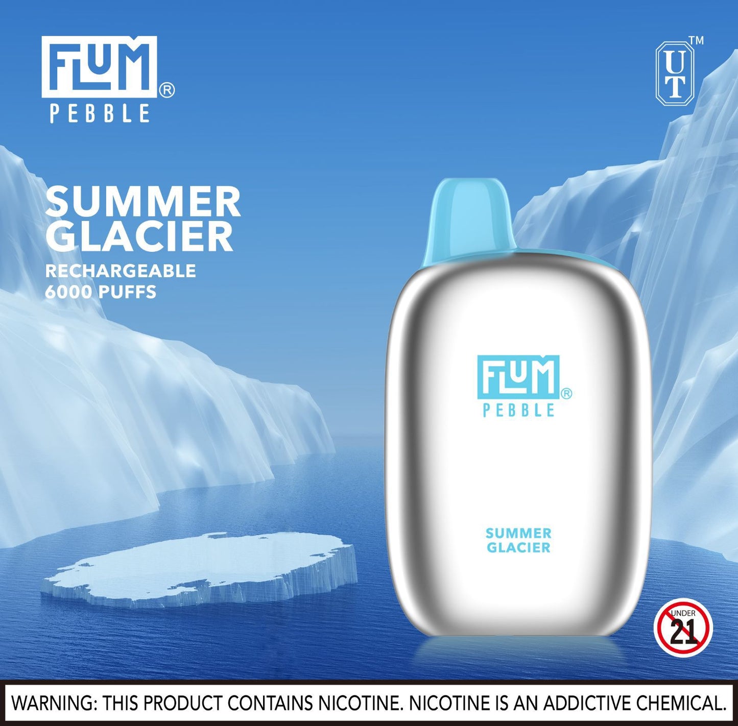 Flum pebble-summer glacier 6000